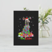 ウェマおもしろいラナードッグメリークリスマスパーティー家族 招待状 (スタンド正面)