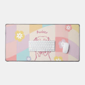 ウェマスタイリッシュラナーシンプルドカラフルッグ デスクマット (キーボード&マウス)