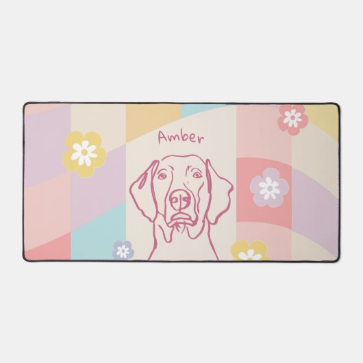 ウェマスタイリッシュラナーシンプルドカラフルッグ デスクマット (正面)