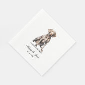 ウェマ結婚ラー犬のナプキンと写真 スタンダードランチョンナプキン (角)