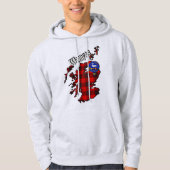 ウェミスクランバッジアダルトフード付きスウェットシャツ パーカ (正面)