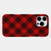 ウェミス タルタン 赤 黒 チェック iPhoneケース (裏面横)