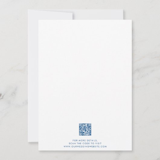 ウェミニマルモダンクエーセットリゾートマ結婚ップズ 招待状 (裏面)