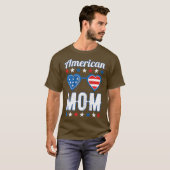 ウェメンズアメリカンママ7月4日アメリカンマザーズ Tシャツ (正面フル)