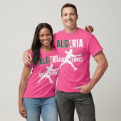ウェメンズアルジェリア卓球ファンジャージアルジェリアF Tシャツ (ユニセックス)