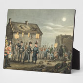 ウェリントンとブリュッセルの偶然の出会い フォトプラーク (側面)