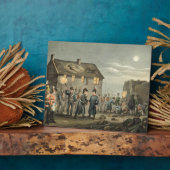 ウェリントンとブリュッセルの偶然の出会い フォトプラーク (側面)