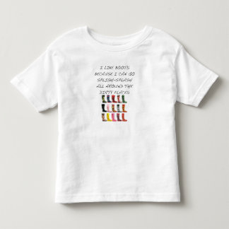 ウェリントンのブーツ トドラーTシャツ