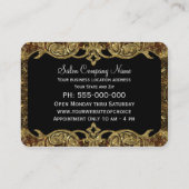 ウェリントンの二重はさみの専門のスタイル 名刺 (裏面)