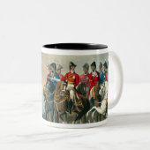 ウェリントンの公爵および彼のスタッフの交差 ツートーンマグカップ (正面右)