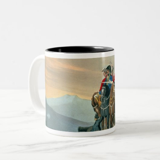 ウェリントンの公爵および彼のスタッフの交差 ツートーンマグカップ (正面左)