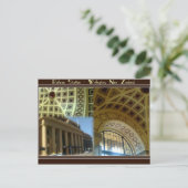 ウェリントンの駅-ニュージーランド。 ポストカード (スタンド正面)