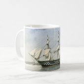 ウェリントンのHMS公爵 コーヒーマグカップ (正面左)