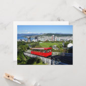 ウェリントンケーブルカー，ニュージーランド カード (正面/裏面インサイチュ)