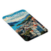 ウェリントンニュージーランドトラベルアートヴィンテージ マグネット (右側)