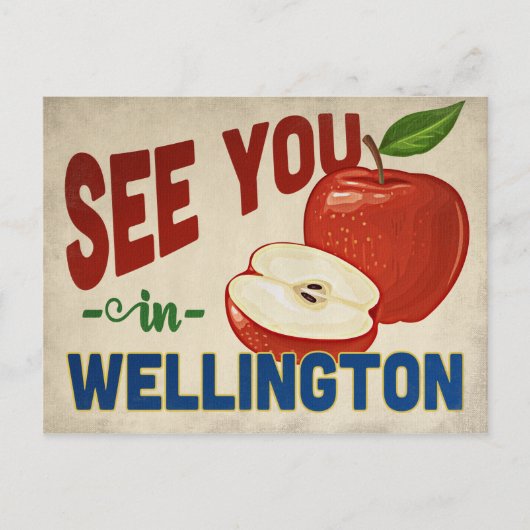 ウェリントンフロリダアップル – ヴィンテージトラベル ポストカード (正面)