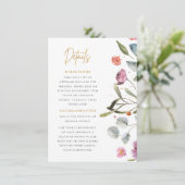 ウェリントンブーツの花のディテール エンクロージャーカード (スタンド正面)