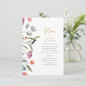 ウェリントンブーツ フラワーメニュー カード (スタンド正面)