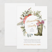 ウェリントンブートの招待状 招待状 (正面/裏面)