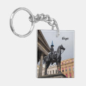 ウェリントン像の公爵アクリル製キーリング キーホルダー (正面左)