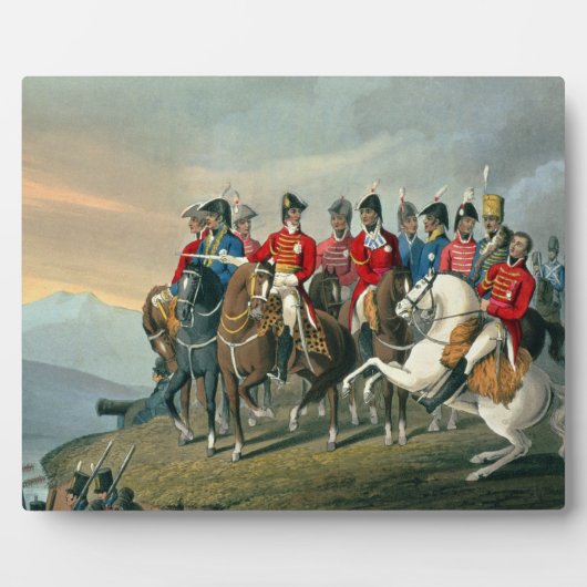 ウェリントン公爵と彼のスタッフが横切る フォトプラーク (正面)