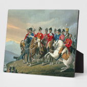 ウェリントン公爵と彼のスタッフが横切る フォトプラーク (側面)