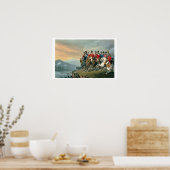 ウェリントン公爵と彼のスタッフが横切る ポスター (キッチン)