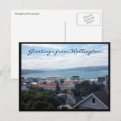ウェリントン港の挨拶 ポストカード (正面/裏面)