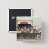 ウェリントン1853年の公爵の葬儀の車 缶バッジ (正面&裏面)