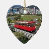 ウェリントン、ニュージーランド風光明媚なクリスマスオーナメント セラミックオーナメント (右)