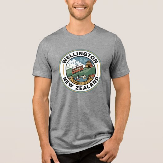 ウェリントン ニュージーランド トライブレンドTシャツ (正面)