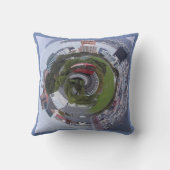 ウェリントンCIty N.Z.、リトルプラネット効果 クッション (裏面)