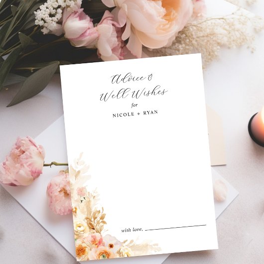 ウェルウィッシュとアドバイスカードピーチ、クリームフローラ アドバイスカード