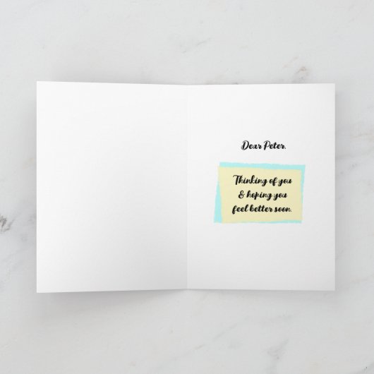 ウェルウィッシュの取得グループグリーティングカードから名前を追加 カード (内部)