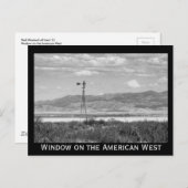 ウェルウィンドミルローデザートブラックとホワイト ポストカード (正面/裏面)