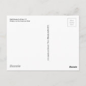 ウェルウィンドミルローデザートブラックとホワイト ポストカード (裏面)