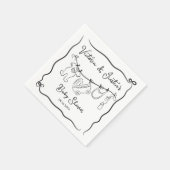 ウェルカムお洒落ベビーシャワー物干し具 スタンダードカクテルナプキン (角)