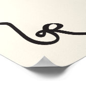 ウェルカムお洒落ベビーシャワー物干し具 ポスター (角)