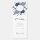 ウェルカムと邪魔しな結婚いドアハンガー ドアノブサイン (正面)