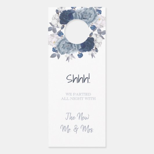 ウェルカムと邪魔しな結婚いドアハンガー ドアノブサイン (裏面)