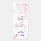 ウェルカムと邪魔しな結婚いドアハンガー ドアノブサイン (裏面)