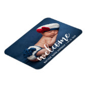 ウェルカムアナウンスメント新生児 モダン マグネット (左側)