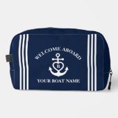 ウェルカムアボードハートいかりボート名モノグラム ドップキット (正面)