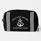 ウェルカムアボードハートいかりボート名モノグラム ドップキット (正面)