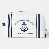 ウェルカムアボードハートいかりボート名モノグラム ドップキット (正面)