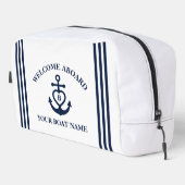 ウェルカムアボードハートいかりボート名モノグラム ドップキット (右コーナー)