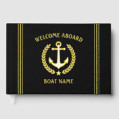 ウェルカムアボードボートネームいかりローレルスター ゲストブック (正面)