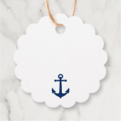 ウェルカムアボードボートネーム航海のいかりブルー フェイバータグ (裏面)