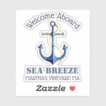 ウェルカムアボードボート⛵ネーム航海のいかりシール