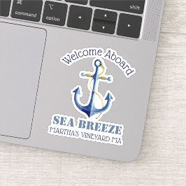 ウェルカムアボードボート⛵ネーム航海のいかりシール シール
